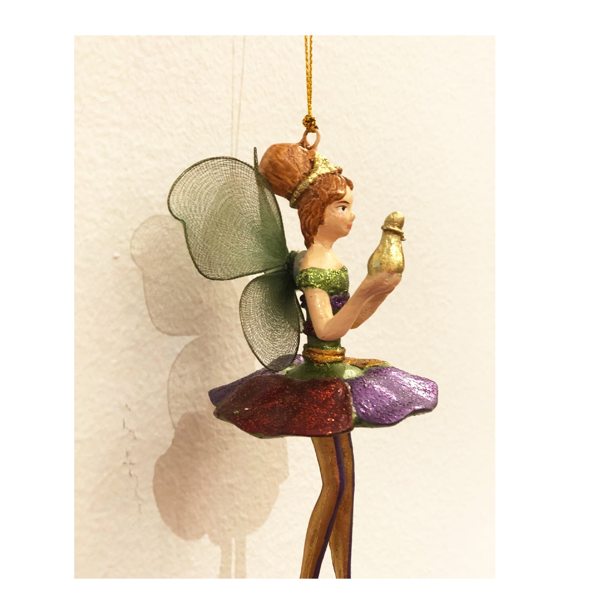 Cristbaum Ostern Frühlings Schmuck Anhänger Blumenelfe mit Flakon 15 cm