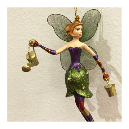 Cristbaum Ostern Frühlings Schmuck Anhänger Blumenelfe mit Giesskanne 14 cm