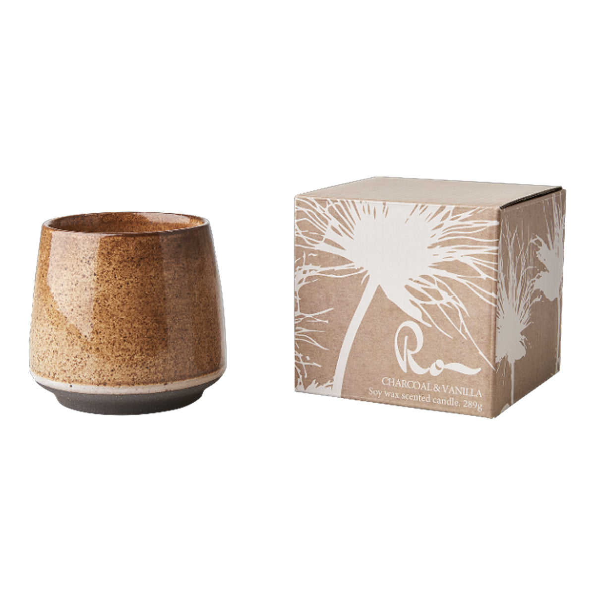 RO Duftkerze in Keramik Vanilla I Vanille, braun