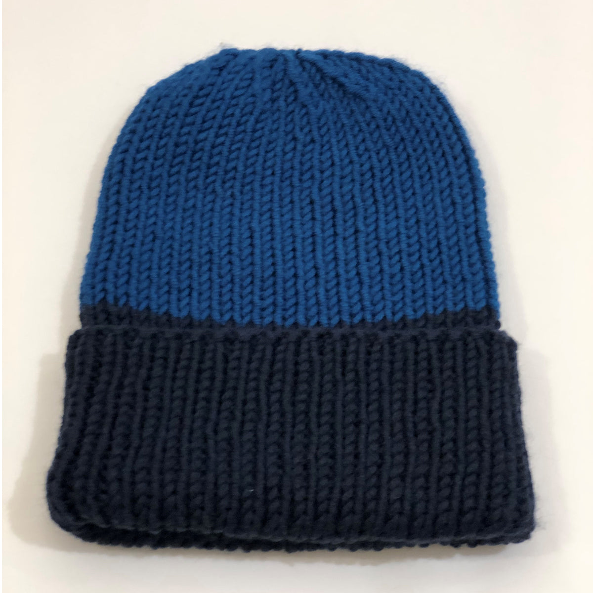 CASAROSA handgestrickte Mütze für Erwachsene one size petrol marine